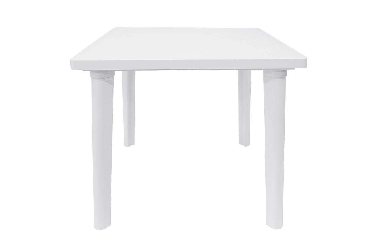 Tavolo quadrato in plastica bianco cm 80x80 altezza cm 78